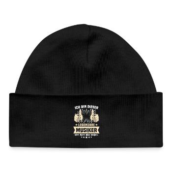 Dictons des musiciens - Bonnet bébé bio - noir - Devant