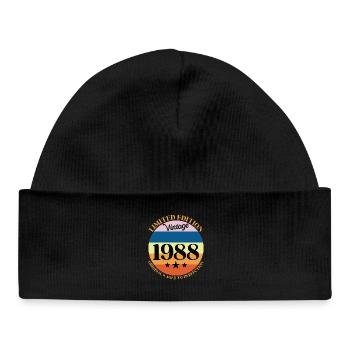 1988 Vintage Birthday Gift 88 Birthday - Baby Organic Beanie - black - Front