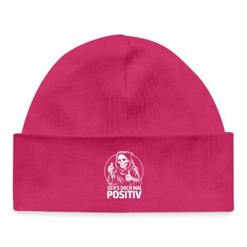 Pros: Grim Reaper - Baby Organic Beanie - hot pink - Front