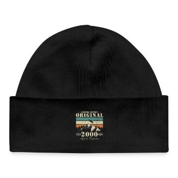 Original limité 2000 – Art mature - Bonnet bébé bio - noir - Devant
