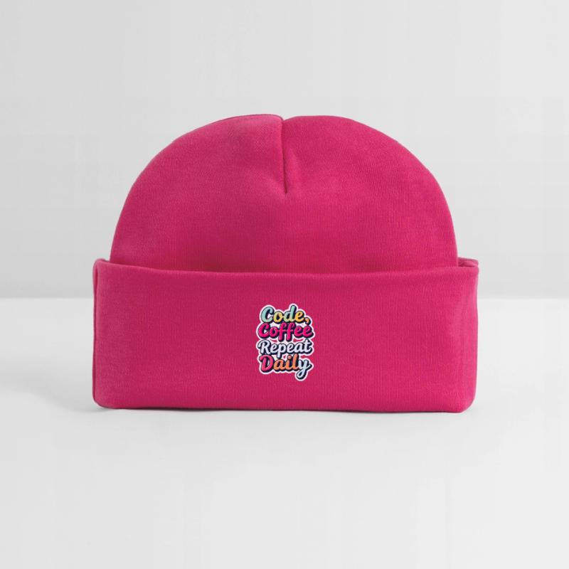 Code Schlaf Debug Wiederholungsprogramm Shirt Baby Organic Mütze