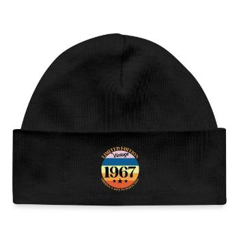 1967 Vintage Birthday Gift 67 Birthday - Baby Organic Beanie - black - Front