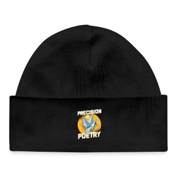 Origami Precision Is Poetry - Baby Organic Beanie - black - Front