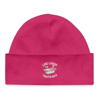 Bain grille-pain en direct - Bonnet bébé bio - hot pink - Devant