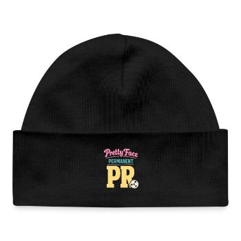 Anime Strong Girl Taking The Force In - Baby Organic Beanie - black - Front