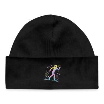 Ski de fond Ski de fond - Bonnet bébé bio - noir - Devant