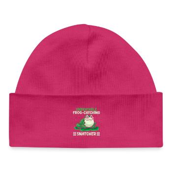 Frog Catcher Imbattable Attrapeur de grenouilles Snatcher - Bonnet bébé bio - hot pink - Devant