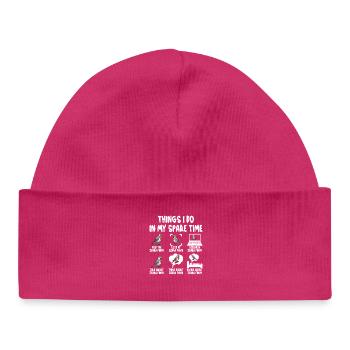  Zebra Finch Food Bird Lover Hide Cage for Zebra - Baby Organic Beanie - hot pink - Front