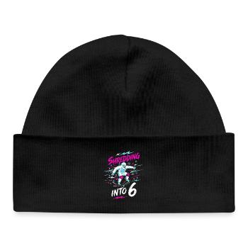 Shredding Into 6 Yeti Skater - Baby Organic Beanie - black - Front