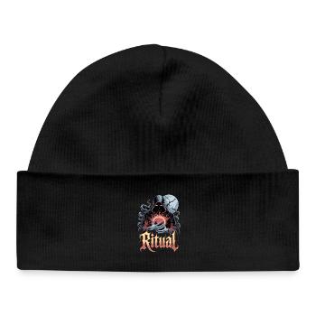  Ritual Dunkler Magier Okkult Symbol Vollmond - Baby Organic Mütze - Schwarz - Vorne