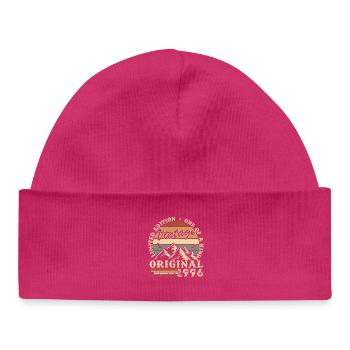 1996 Vintage Rétro Cadeau D'anniversaire - Bonnet bébé bio - hot pink - Devant