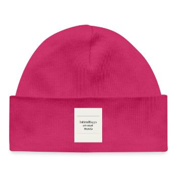 Inhimillisys is the new black - Baby Organic Beanie - hot pink - Front