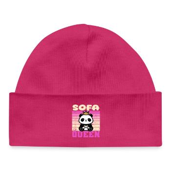 Gambling Woman - Baby Organic Beanie - hot pink - Front