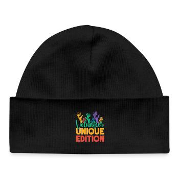 Bénévole Édition Unique Appréciation des Bénévoles - Bonnet bébé bio - noir - Devant