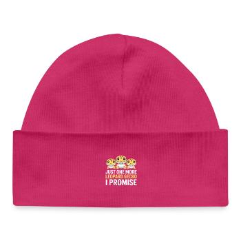 Leopardgekko-Trio Versprechen - Baby Organic Mütze - hot Pink - Vorne