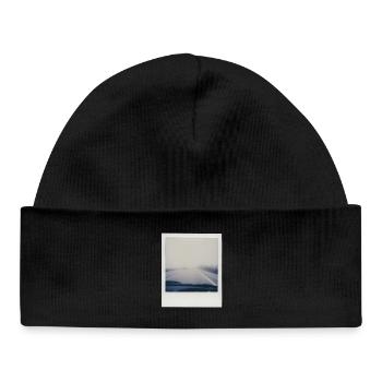 Foggy highway - Baby Organic Beanie - black - Front