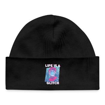 80er Retro Streetwear Vaporwave Vintage Ästhetik - Baby Organic Mütze - Schwarz - Vorne