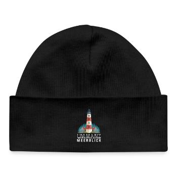 Baltic Sea Holiday UMMANZ SEA VIEW Fun - Baby Organic Beanie - black - Front