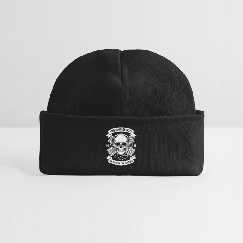Crâne Code avec casque Bonnet bébé bio