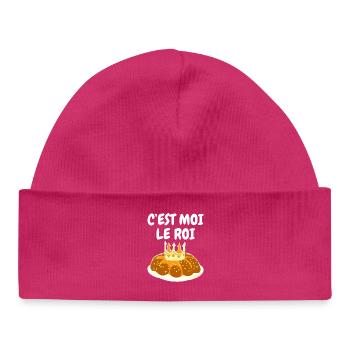 Humour Epiphany Cake It's Me The King - Baby Organic Beanie - hot pink - Front