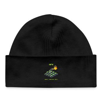 AFK with kale | Vegetable cultivation & garden - Baby Organic Beanie - black - Front