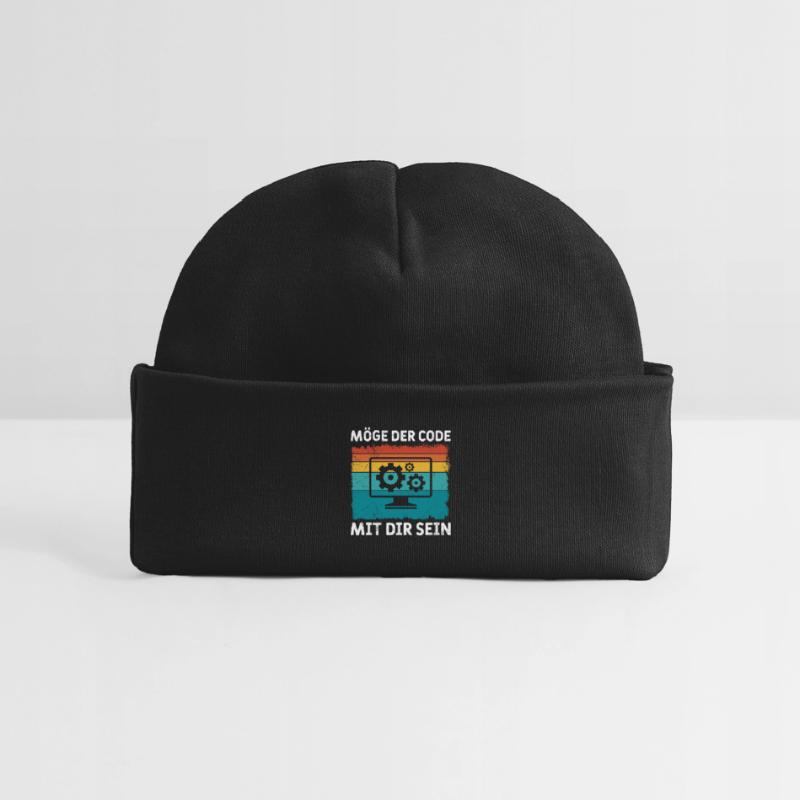 Nerd Computer MAY THE CODE BE WITH YOU FUNNY Baby Organic Beanie