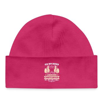 Dictons des techniciens dentaires - Bonnet bébé bio - hot pink - Devant