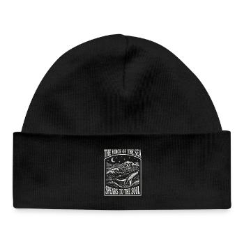 Marine Life Aesthetic Whale - Ocean Art - Baby Organic Beanie - black - Front