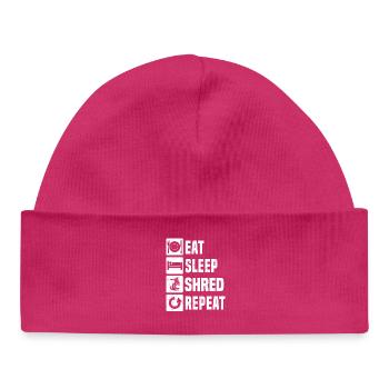 Klare Snowboard Botschaft - Baby Organic Mütze - hot Pink - Vorne