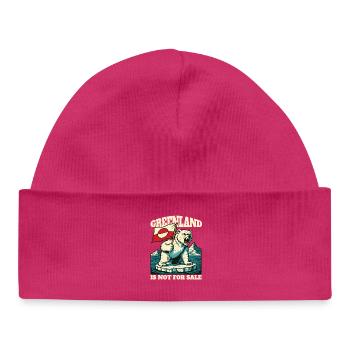 Greenland Is Not For Sale - Baby Organic Mütze - hot Pink - Vorne