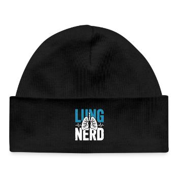 Chemise Lung Nerd Lung Lover - Bonnet bébé bio - noir - Devant