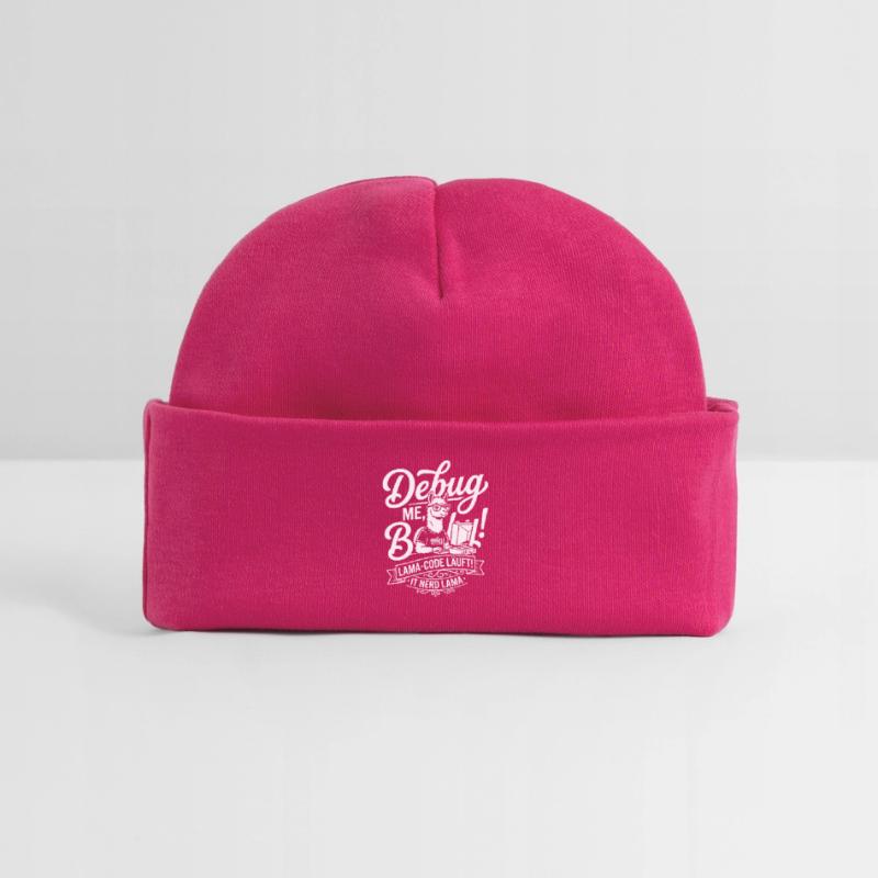 Lama Code Debug Design Baby Organic Beanie