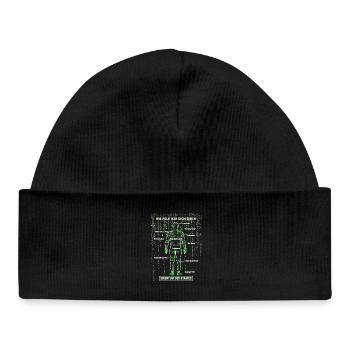 System error taxpayer - matrix dismantling plan - Baby Organic Beanie - black - Front