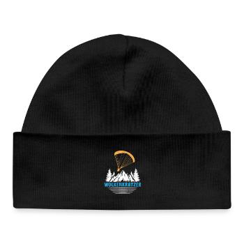 Paraglider SKYSCRAPER FUNNY - Baby Organic Beanie - black - Front