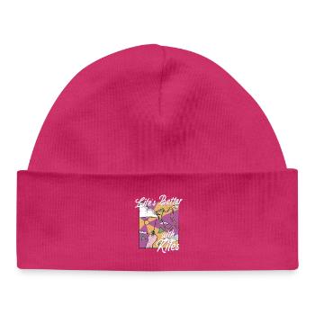 Drachen Drachensteigen Life's Better With Kites - Baby Organic Mütze - hot Pink - Vorne