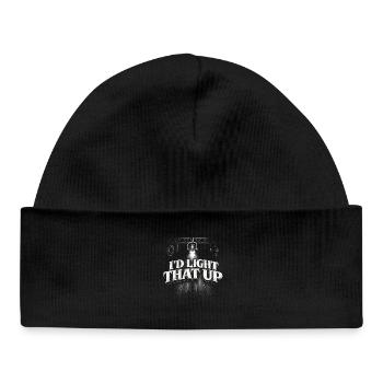 Lighting technician I'd Light That Up - Baby Organic Beanie - black - Front