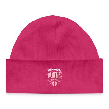 Tante 2026 Tante 2026 Befördert zu Tante 2026 - Baby Organic Mütze - hot Pink - Vorne