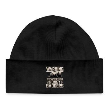 Blaireau drôle - Bonnet bébé bio - noir - Devant