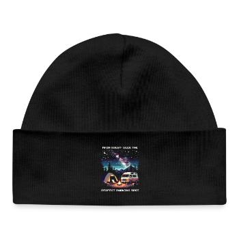 Looking for the perfect pitch | Van Life Quest - Baby Organic Beanie - black - Front