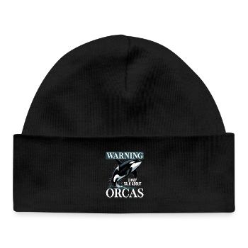 Funny Orca - Baby Organic Mütze - Schwarz - Vorne