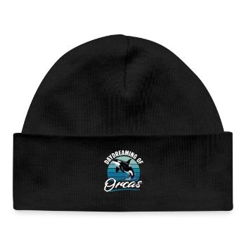 Funny Orca - Baby Organic Mütze - Schwarz - Vorne