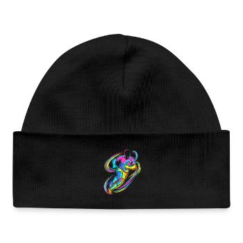Rugby player - Baby Organic Beanie - black - Front