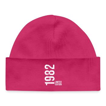 Vintage Vintage 1982 Shirt 44 Years Unisex - Baby Organic Beanie - hot pink - Front