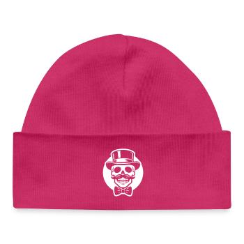Groom Squelette - Bonnet bébé bio - hot pink - Devant
