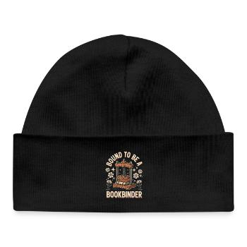 Born bookbinder - Baby Organic Beanie - black - Front