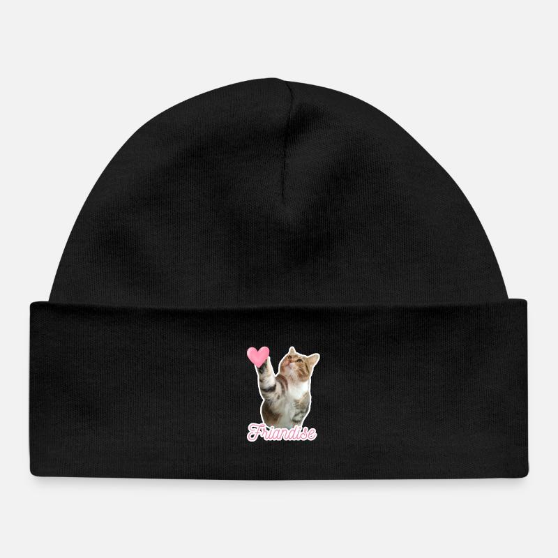 Missty check friandise - Bonnet bébé bio - noir