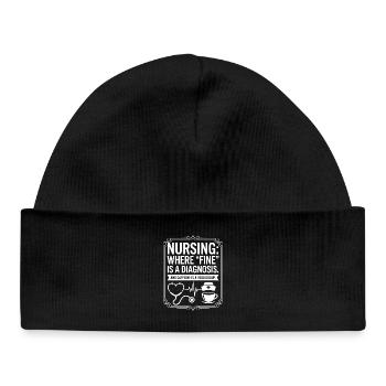 Coffee is a food group - Baby Organic Beanie - black - Front