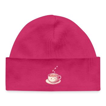 Kirschblüten Sakura Kirschblüte - Baby Organic Mütze - hot Pink - Vorne