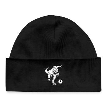 Bowler Dinosaure Enfants Garçons Bowling - Bonnet bébé bio - noir - Devant