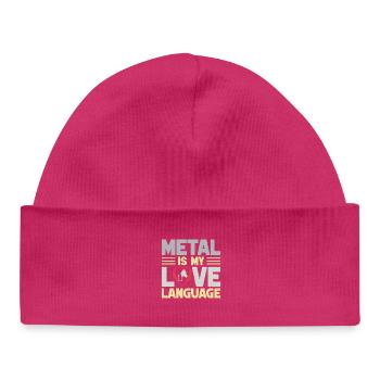 Anesthesiologist Metal My Love Anesthesia - Baby Organic Beanie - hot pink - Front